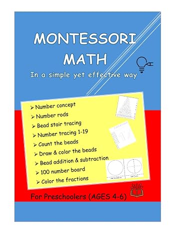Montessori Math Workbook