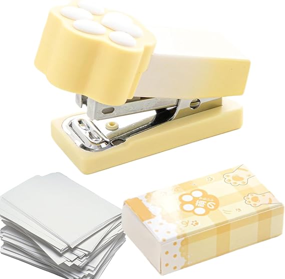 Mini Stapler Cat Claw Stitcher Paper Fasteners