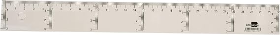 liderpapel 920426 Horizontal Vertical Scale Ruler 30 cm , Transparent
