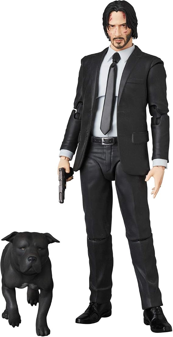 MAFEX No. 085 Chapter 2 John Wick, Total Height Approx. 6.3 inches 160 mm, Painted Action Figure