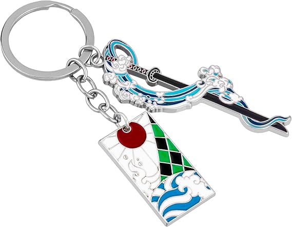 Weeb キーチェーン 鬼滅の刃 キーチェーン キーホルダーセット 真の鬼滅の刃 ファン向け アニメギフト 丈夫な金属&鮮やかな色