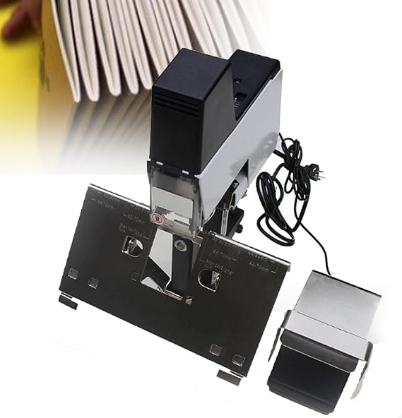 Automatic Electric Saddle Stapler, Electric Stapler Rapid 106 Binder Machine, With Foot Pedal, 1-9 Intensity Levels For Flat And Saddle Binding Singlehead
