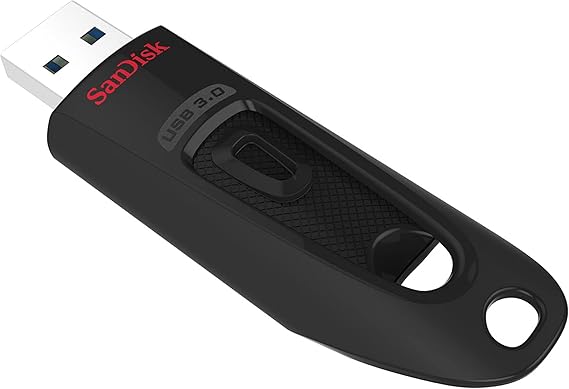 SanDisk Ultra 16 GB USB Flash Drive USB 3.0 Up to 130 MB/s Read, Black