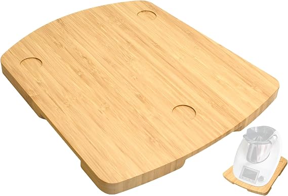 Thermomix TM5 & TM6用木製スライドボード/スライドトレイ - ナチュラル - 35×30cm - 頑丈で滑りやすい