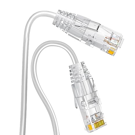 Ercielook Cat6a Patch Cable 0.15 m (Pack of 5) 10 Gbps 550 MHz Copper LAN Cable