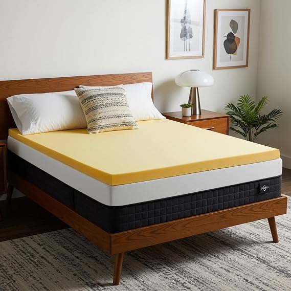 Orthopaedic Memory Foam Mattress Toppers Premium Quality Standard UK In 1", 2" Thicknesses Available Depths|Soft & Comfortable|Memory Foam Durable(King 1")