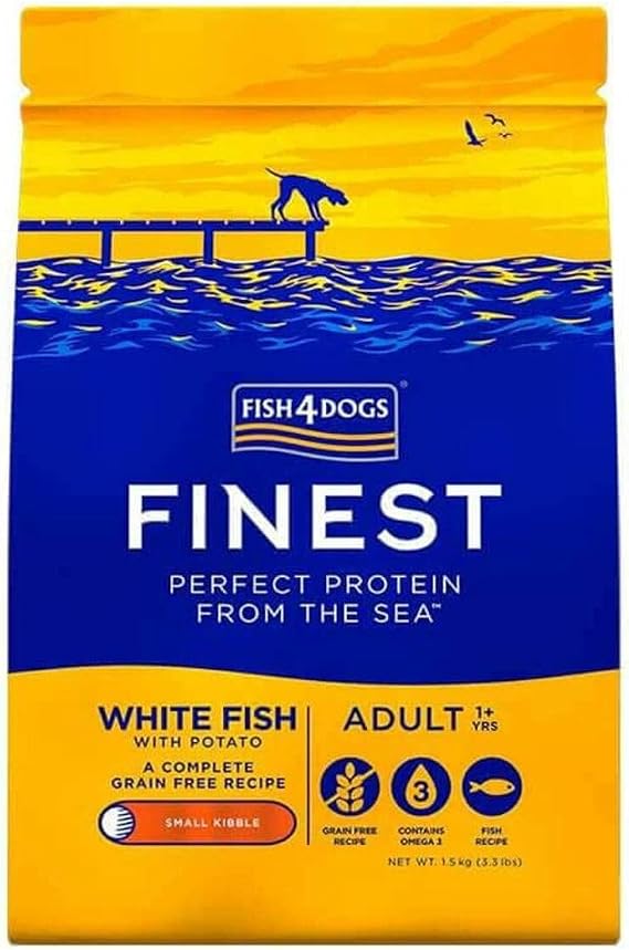 Fish4Dogs Finest Adult Complete - Whitefish Small Kibble - 1,5 kg