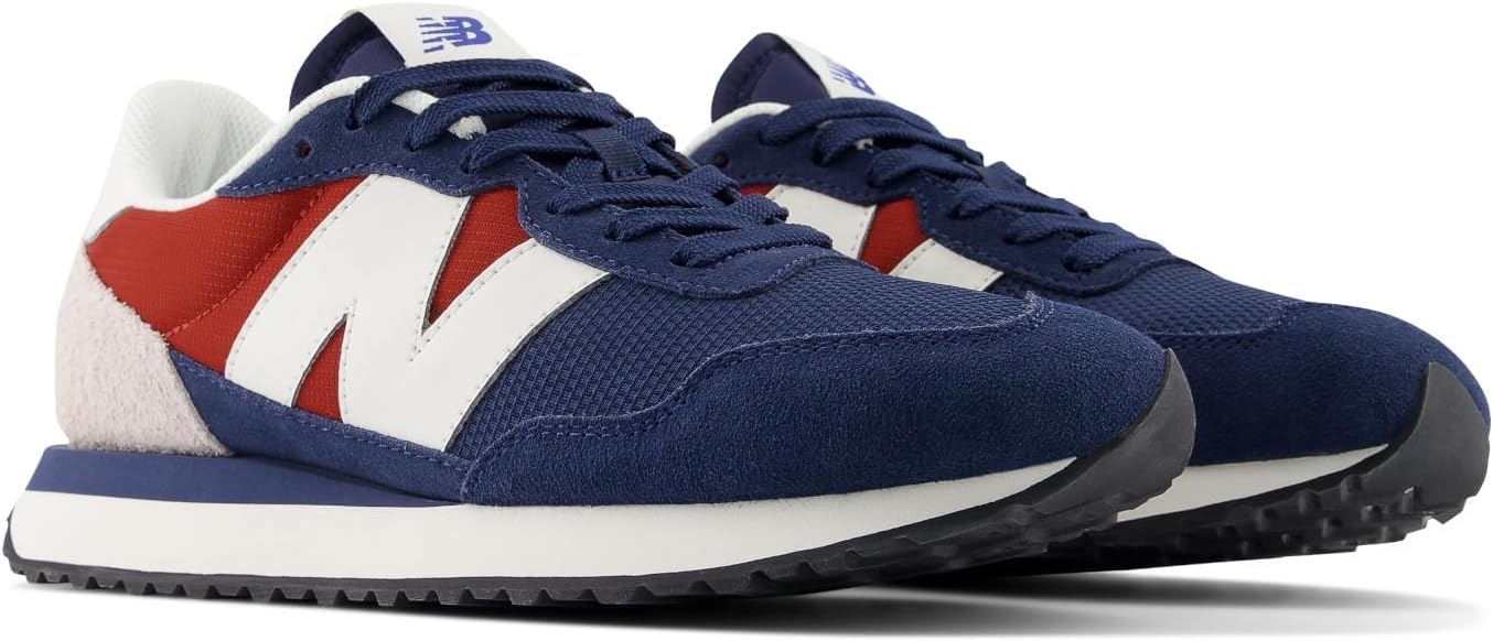 New Balance Men's 237 V1 Trainers Nb Navy/Brick Red/White 7.5