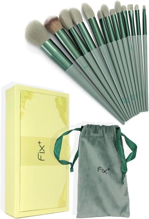 Mobee Fix Professional Soft Makeup Brush Set 13 Piece Makeup Accessory with Box with Carrying Bag