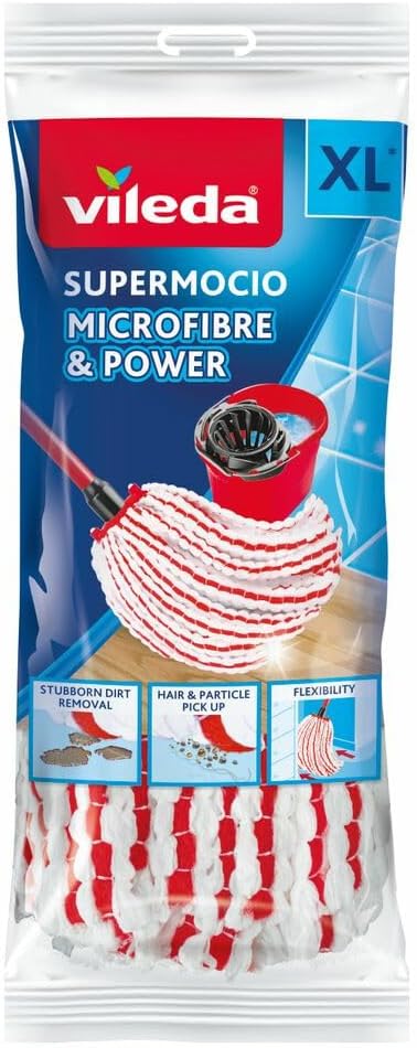 Vileda SuperMocio Microfibre & Power Mop Refill