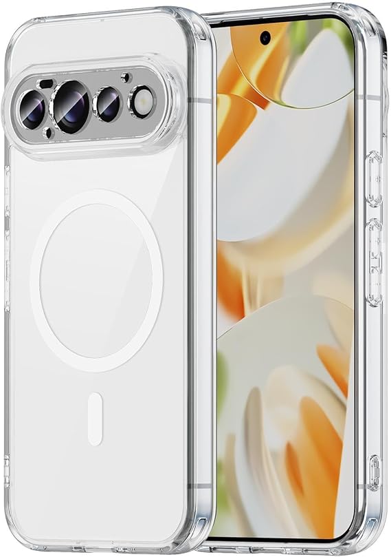 Microsonic Google Pixel 11 Pro Kılıf MagSafe Clear Sararmaz Şeffaf [Pixel 11 Pro ile Uyumlu]
