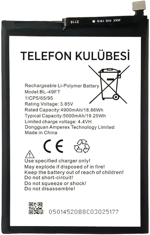 Tecno Spark 7 Pro Uyumlu Batarya Pil BL-49FT