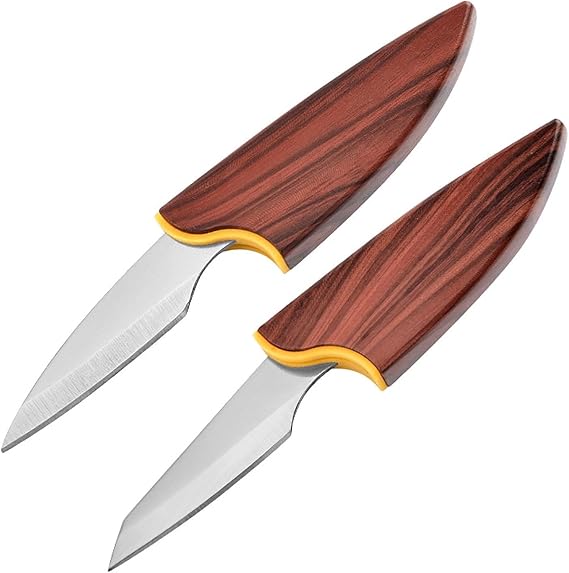 Valkyrie Mini Şef Yemek Bıçağı Ahşap Kılıflı Paslanmaz Çelik Meyve Sebze Soyma Doğrama Bıçağı