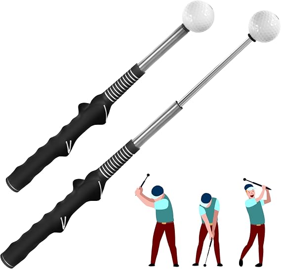 Retractable Golf Grip Training Aids, Golf Swing Trainer