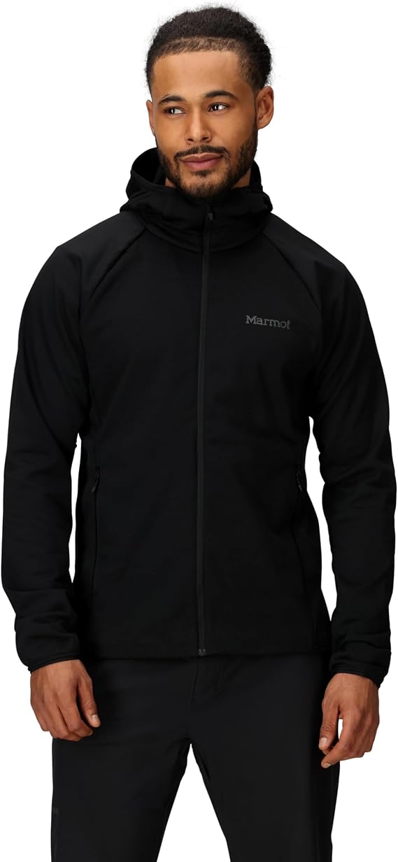Marmot Men's Leconte Full Zip Hoody Warm Fleece Jacket, Full Zip Jacket, Breathable, Wind Resistant Body Warmer, packable, ideal for hiking &amp; ski layering (pack of 1)