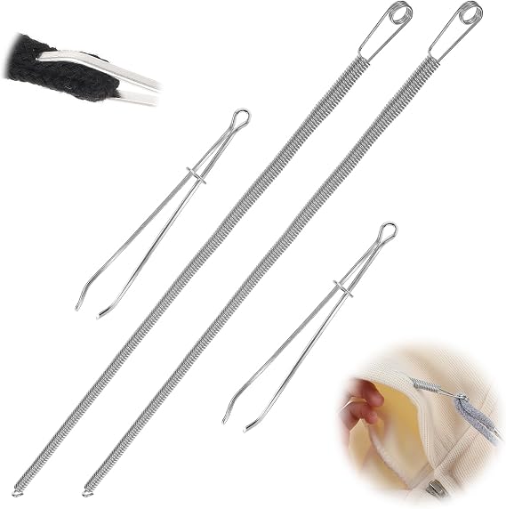4 Pcs Drawstring Threader Tool, Lightweight Practical Threaders for Sewing Universal Sewing Accessories and Tools for DIY Hoodies Shorts Sweatpants Jackets