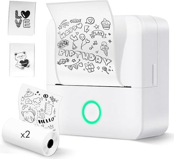 Label Printer Self-Adhesive Portable