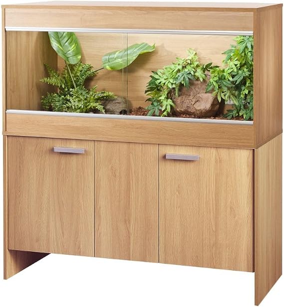 Vivexotic Bearded Dragon Vivarium & Cabinet Black