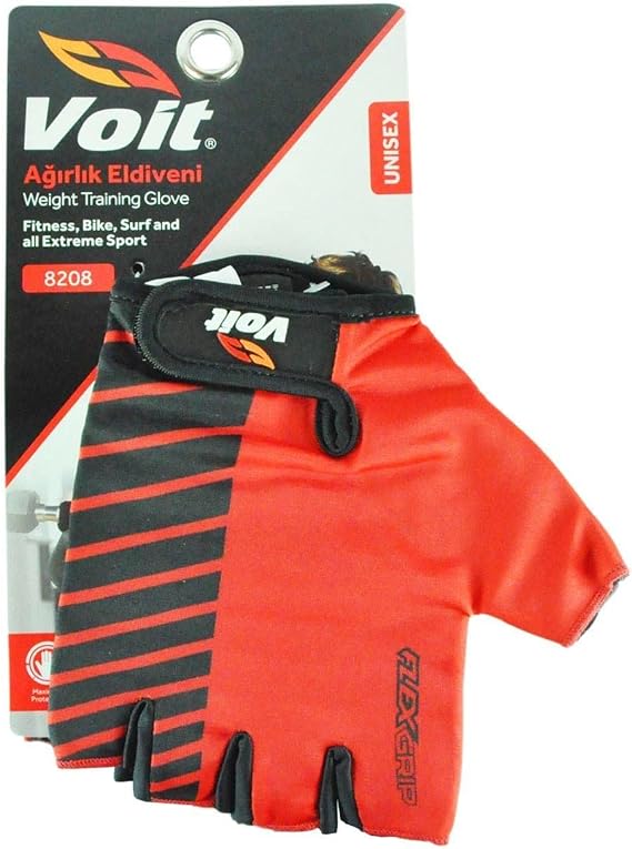 Voit 8208 Ağırlık Eldiveni Large Kırmızı-Siyah
