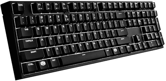 Cooler Master MasterKeys Pro L White LED Mechanical Gaming Keyboard, Cherry MX Blue, Full Size (Large)