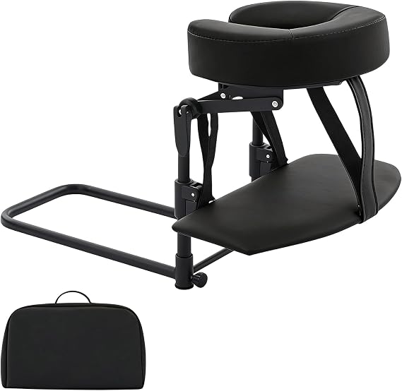 Massage Headrest for Bed with Armrest, Adjustable Face Cradle at Home