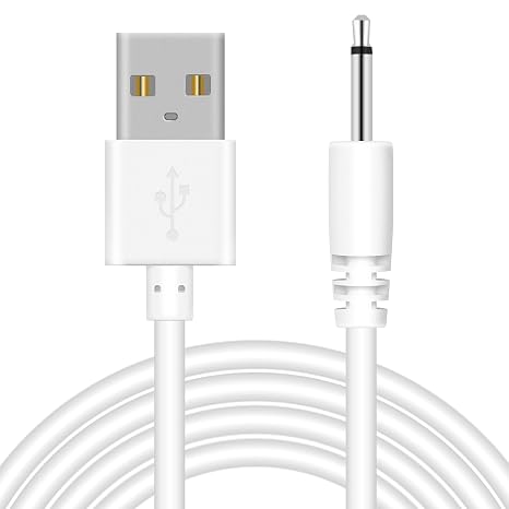 2.7Ft USB DC Charging Cable 2.5mm DC Charger Cord Fast Charging Replacement Cable