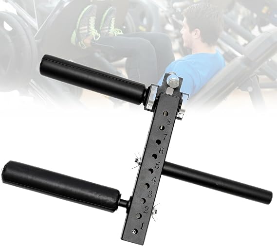 Leg Extension Machine - Adjustable Plate Loaded Curl Machine for Effective Leg Muscle Training, Compatible with Squat Rack Accessories