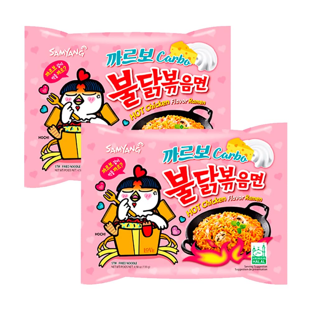 Samyang Carbonara Buldak Hot Chicken Flavor Ramen 2 x 130 g