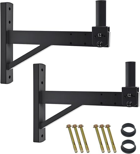 Speaker Wall Mount, Holds up to 100lbs, Tilt, 2 Packs
