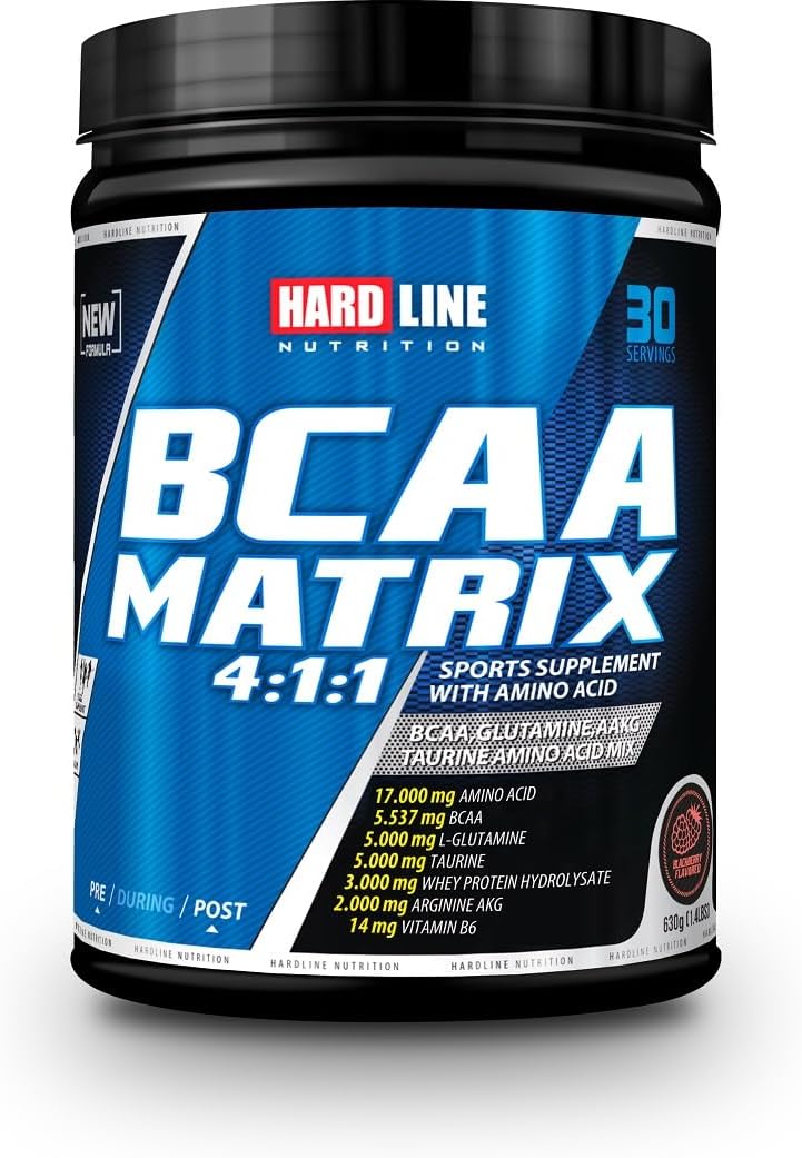 Hardline Nutrition Bcaa Matrix - Blackberry Flavored, 630 Gr