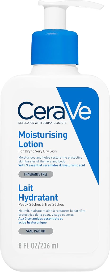 CeraVe Face Moisturiser with Ceramides for Normal to Very Dry Skin, 236ml