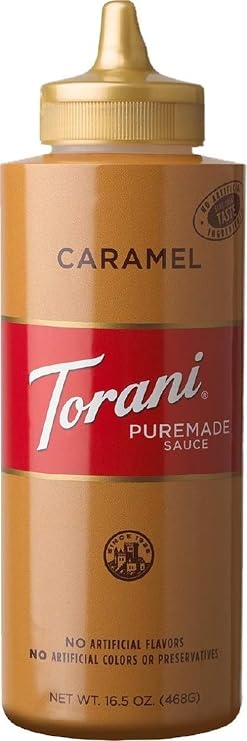 Torani Puremade Caramel Sauce, 468g Bottle