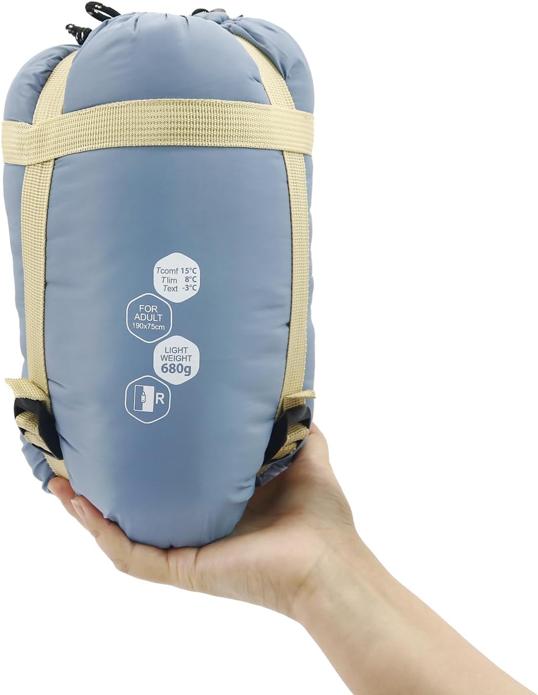 NewDoar Ultralight Backpacking Sleeping Bag 50-70°F, 1.5lbs, Waterproof & Machine Washable, 2-Way Zipper for teens,Couples,Women,Men Compact for HikingCamping ML Sizes
