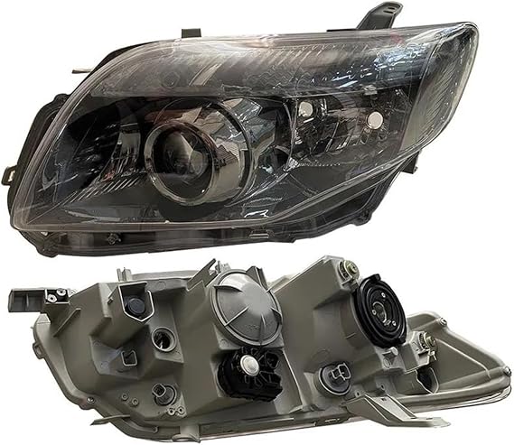 Car Headlight Assemblies 1 Set Car Headlights For Toyota For Corolla Fielider For Axio Nze140 E141 2006 2007 2008 2009 2010 2011 2012 Headlight With Lens Headlights(Black)