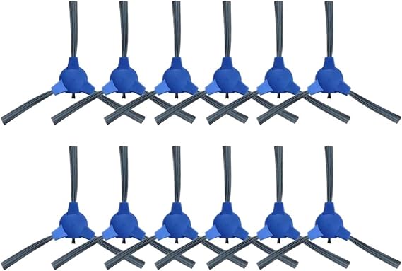 Compatible With Ecozy RV-EG310B / LIECTROUX V3S Pro Robot Vacuums Edge Spin Side Brush Replacement Accessory Spare Part(12 Pcs)