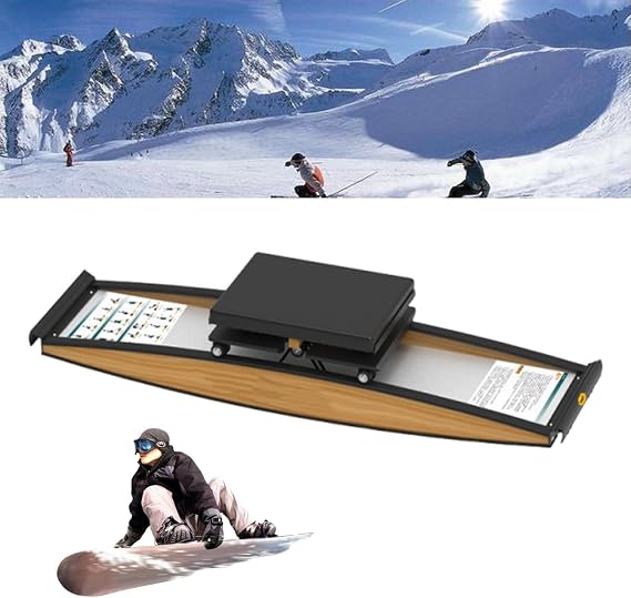 Aeroski Exercise Machine, Ski Trainer, With Removable Base, 150kg Load-Bearing, 0-100kg Adjustable Resistance, Suitable for Ski Hobby Hall/Gym