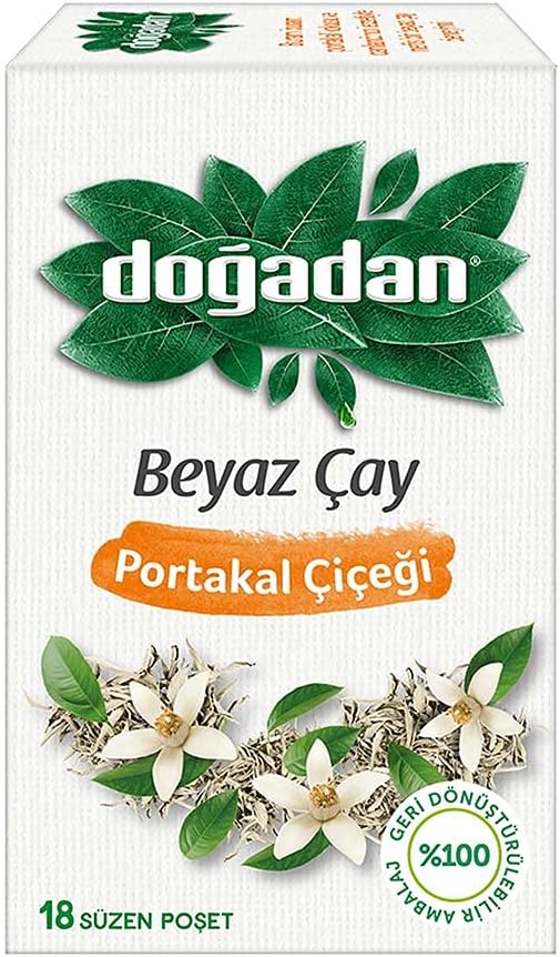 Doğadan Beyaz Çay Portakal Çiçekli (18'li)