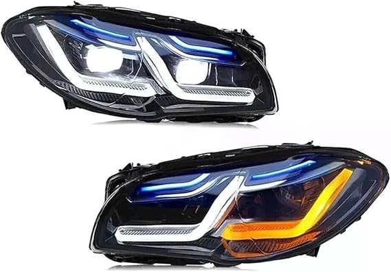 Led Pair Headlight Assemblies For Bmw 5 Series F10 F11 2011-2017 528I 535I Xenon W Afs Headlights With Sequential Turn Signal
