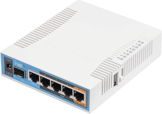 MikroTik hAP AC 500 Mbit/s White Power over Ethernet (PoE)