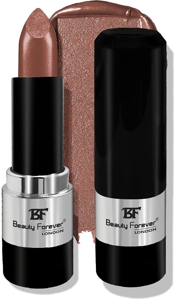Beauty Forever Colour Fabulous Metallic Shine Lipstick, Glittery & Satin Touch, Available in 14 Shades, 3gms (210 Crystal Coffee)