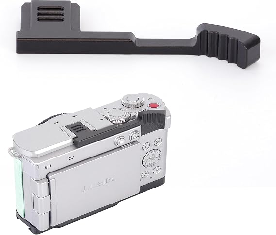 Metal Thumbs Up Grip for Panasonic LUMIX S9 Camera (Black)