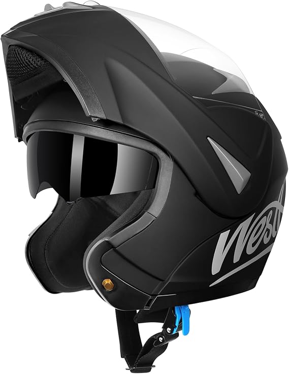 Westt Modular helmet with double visor, helmet scooter ECE 22.06 approved