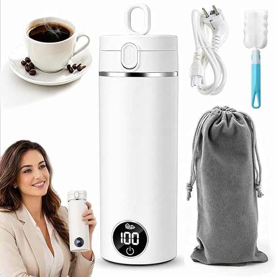 Portable Kettle, Travel Kettle 500ml, Portable Electric Kettle, LCD Display
