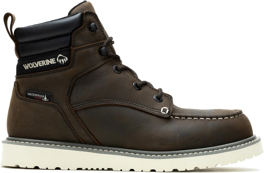 Wolverine Men's Trade Wedge 6" Moc Toe Construction Boot