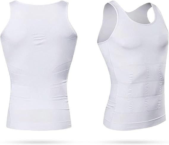 WedDecor Men’s Compression Vest - Slimming Body Shaper Tank