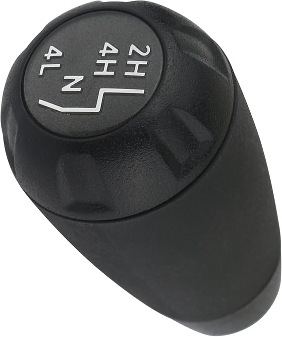 APPERFiT Transfer Case Shift Shifter Knob for Automatic/Manual Transmission Black Trim Compatible with Jeep Wrangler JK 4WD 2011 2012 2013 2014 2015 2016 2017 2018