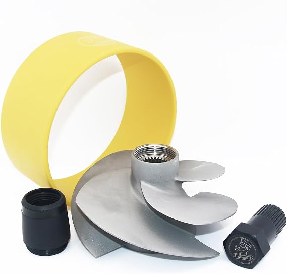 CAPTAIN Jet Ski Impeller Replace for Sea-Doo 267000957, 267000914, fit Personal Watercraft (PWC) RXP-X/RXT-X/GTX Limited 300, GTR/GTX/RXT/GTR-X/Wake PRO 230, Impellers with Wear Ring, Wrench and Seal