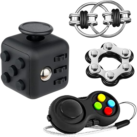Yeefunjoy 4PCS Fidget Toy Sensory Toy Set, Fidget Toy Cube Toy