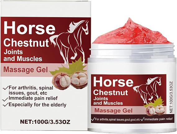Extra Strong Warming Horse Balm, 100g Muscle Massage Gel, Soothing Massage Gel, Gentle MassageBalm for Back Shoulder Muscle Neck Tension Post-Workout Knee Travel