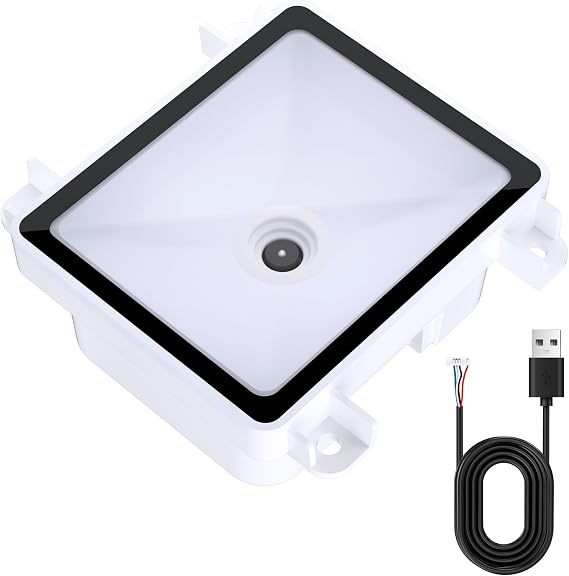 Tera 2D QR Embedded Barcode Scanner Fixed Mount Scanning Module Auto Sensing Scanning 1D Mini Bar Code Reader for Self-Service Kiosks Access Control Logistics Warehouse Industrial Automation, 3100